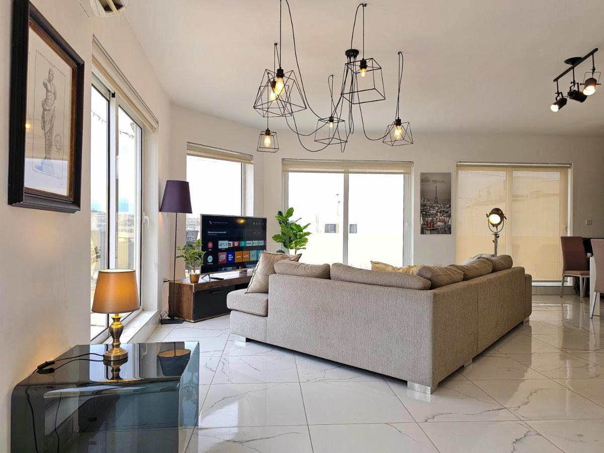 Apartmán Mive Luxury Sea View Penthouse Gzira Exteriér fotografie