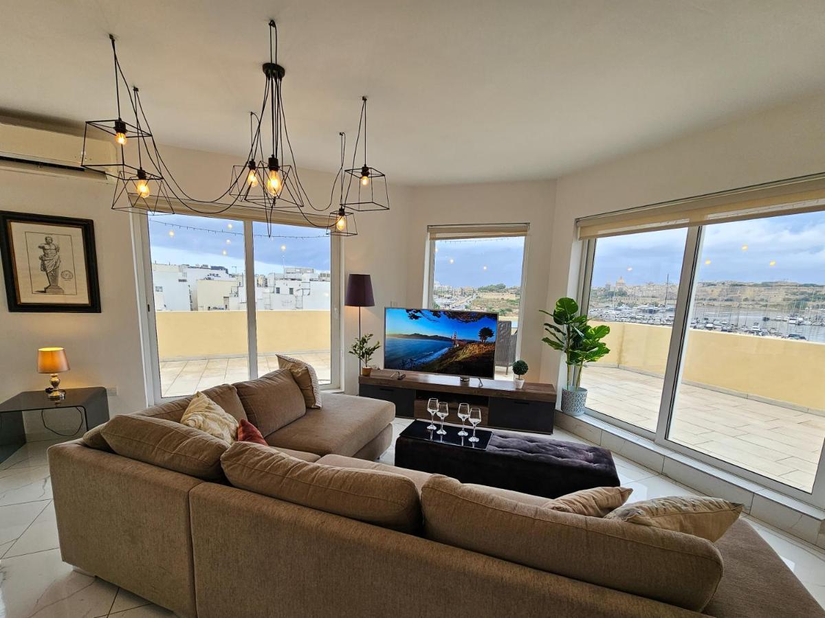 Apartmán Mive Luxury Sea View Penthouse Gzira Exteriér fotografie